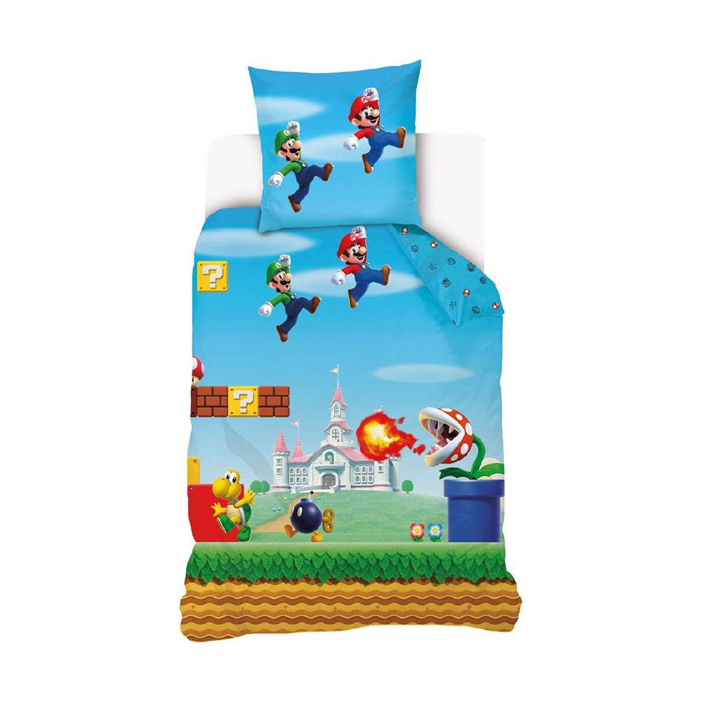 Super Mario Level bedding set 140×200cm, 70×90 cm