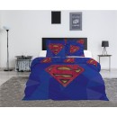 Superman Blue double, double duvet cover 240×220cm, 65x65 cm