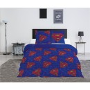 Superman Blue double, double duvet cover 240×220cm, 65x65 cm