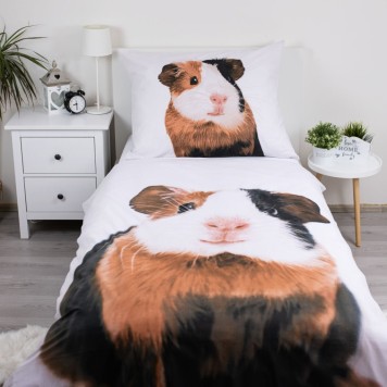 Animals Guinea Pig Bedding Set 140×200cm, 70×90 cm