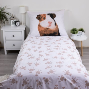 Animals Guinea Pig Bedding Set 140×200cm, 70×90 cm