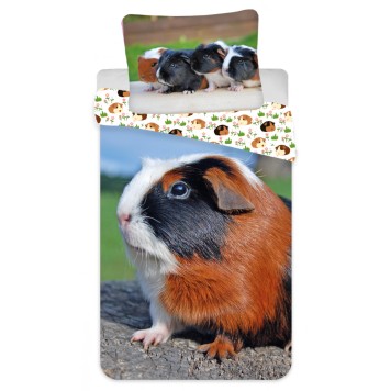 Animals Guinea Pig Bedding Set 140×200cm, 70×90 cm