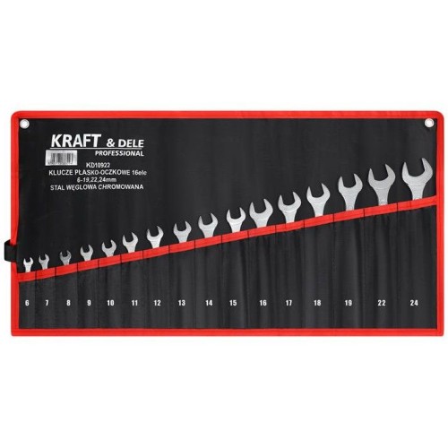 KLUCZE PŁASKO-OCZKOWE 16el. KD10922