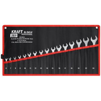 KLUCZE PŁASKO-OCZKOWE 16el. KD10922
