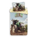 Tractor Green bedding set 140×200 cm, 70×90 cm