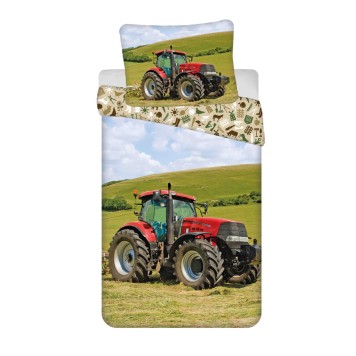 Tractor Red bedding set 140×200 cm, 70×90 cm