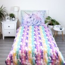 Unicorn Pastel Rainbow bedding set 140×200cm, 70×90 cm