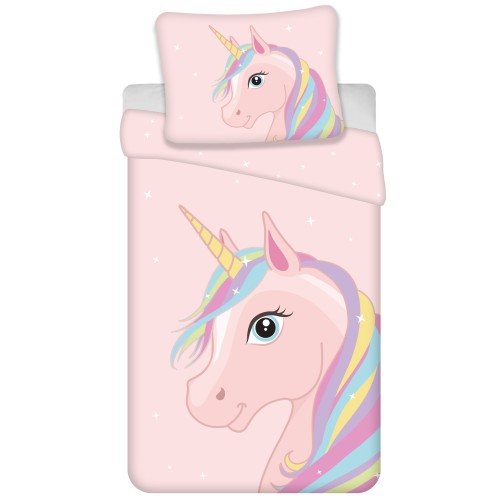 Unicorn Rainbow Mane bedding cover 140×200cm, 70×90 cm