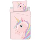 Unicorn Rainbow Mane bedding cover 140×200cm, 70×90 cm
