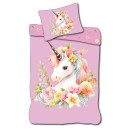 Unicorn Wreath bed linen cover 140×200cm, 70×90 cm