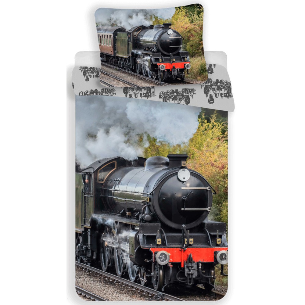 Train bedding cover 140×200cm, 70×90 cm