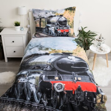 Train bedding cover 140×200cm, 70×90 cm