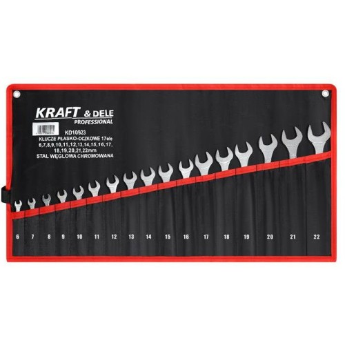 KLUCZE PŁASKO-OCZKOWE 17el. KD10923