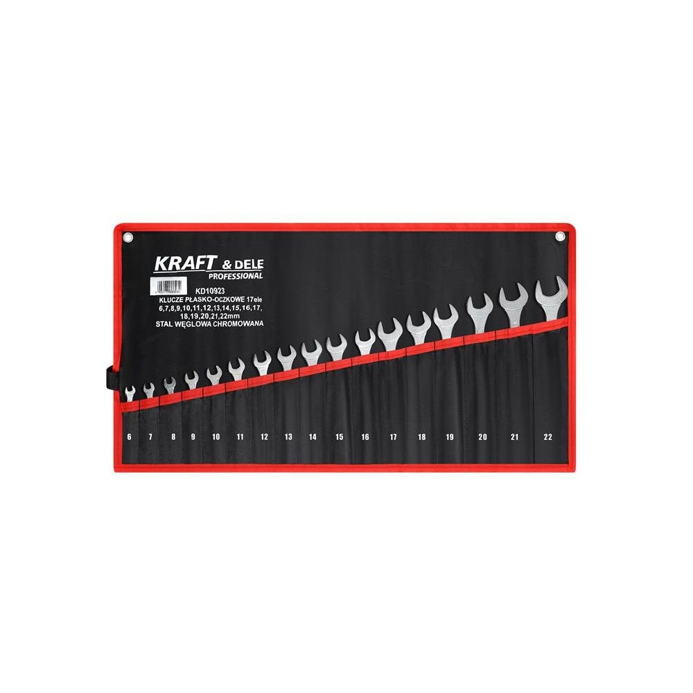 KLUCZE PŁASKO-OCZKOWE 17el. KD10923