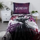 Wednesday Raven bedding cover 140×200cm, 70×90 cm Microfibre