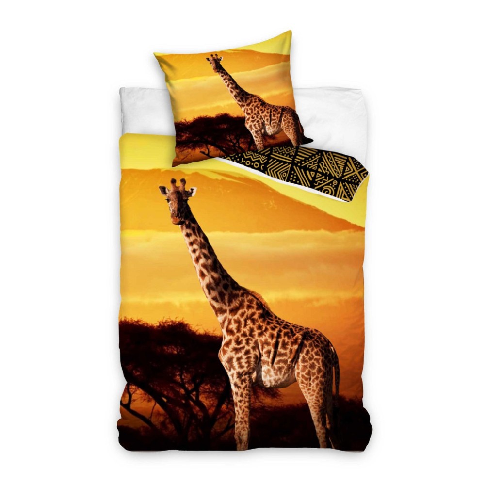 Giraffe Savanna bedding set 140×200cm, 70×90 cm
