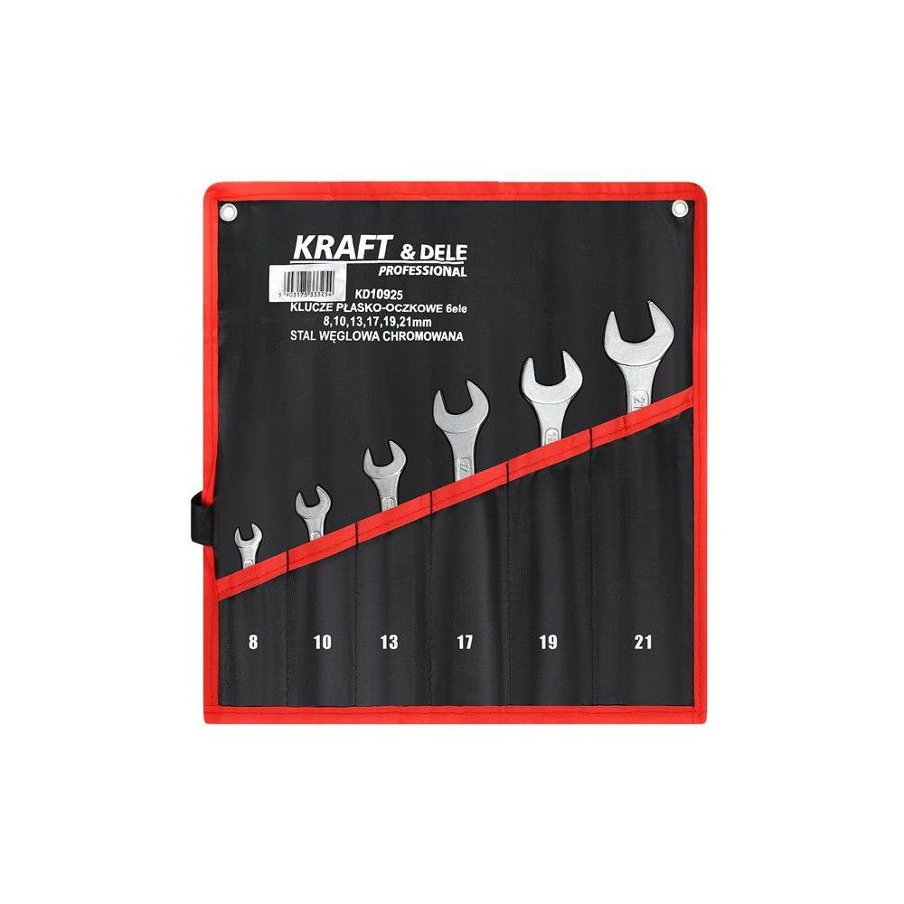 KLUCZE PŁASKO-OCZKOWE 6el. KD10925