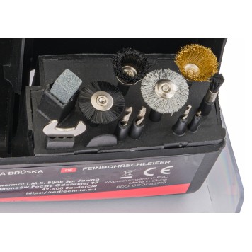 Mini SZLIFIERKA TRZPIENIOWA Prosta Zestaw 300 ele. RTSPT0047