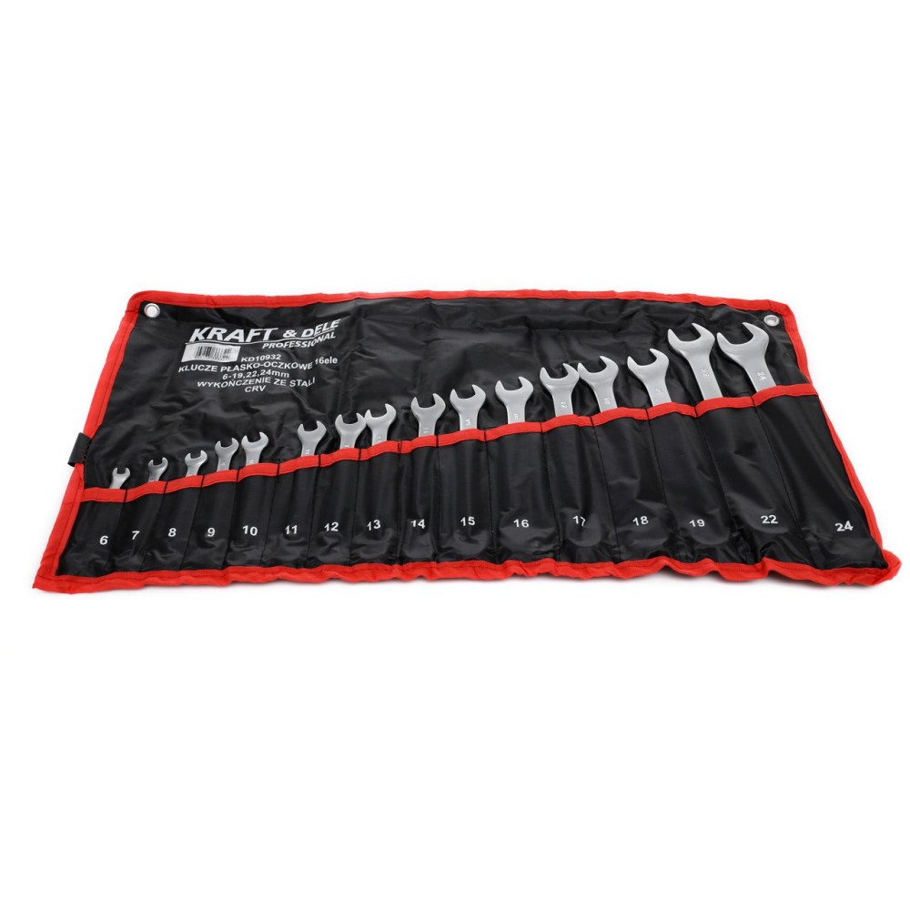 KLUCZE PŁASKO-OCZKOWE 16el. KD10932