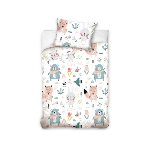Animals Forest Friends children's nursery duvet cover 100×135cm, 40×60 cm