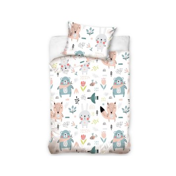 Animals Forest Friends children's nursery duvet cover 100×135cm, 40×60 cm