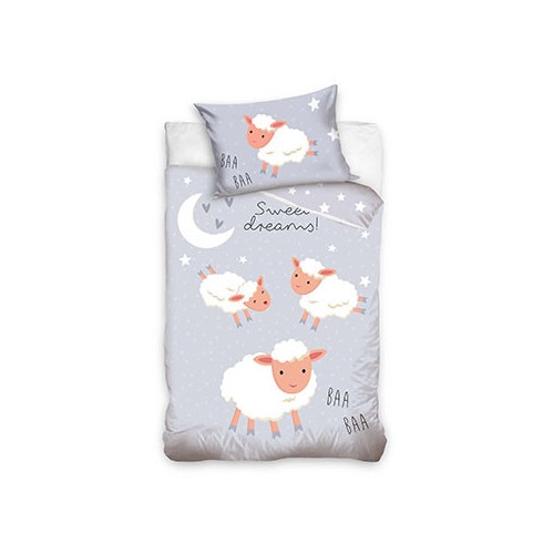 Sheep children's bedding set 100x135 cm, 40x60 cm