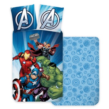 Avengers Power Strike children's bedding 100×135 cm, 40×60 cm