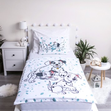 Disney 101 Dalmatians Blue Spots kids bedding set 100×135cm, 40×60 cm