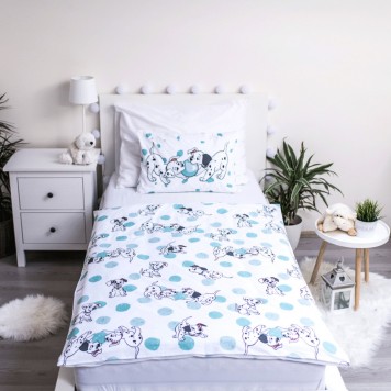 Disney 101 Dalmatians Blue Spots kids bedding set 100×135cm, 40×60 cm