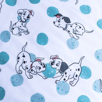 Disney 101 Dalmatians Blue Spots kids bedding set 100×135cm, 40×60 cm