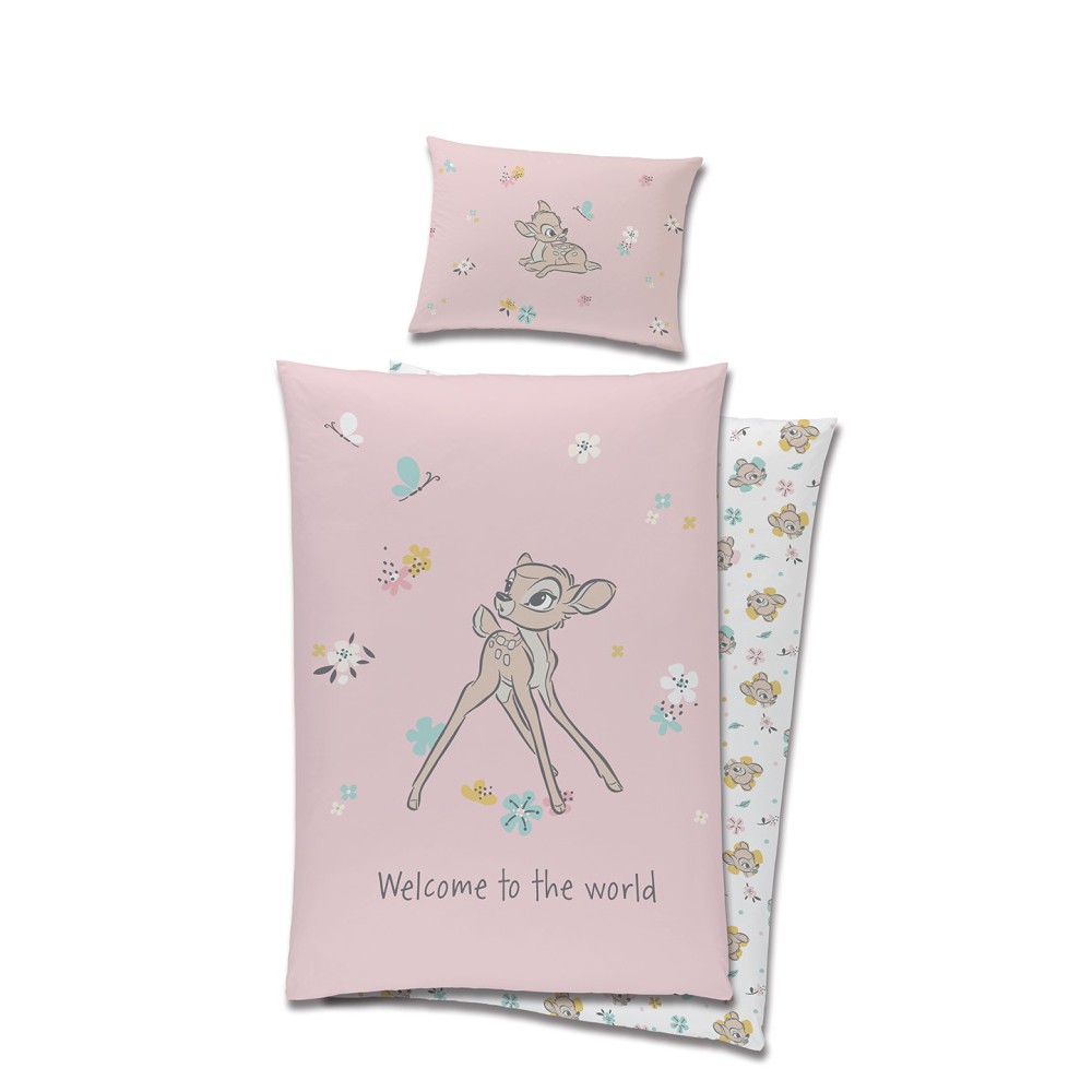 Disney Bambi children's bedding set 100x135 cm, 40x60 cm