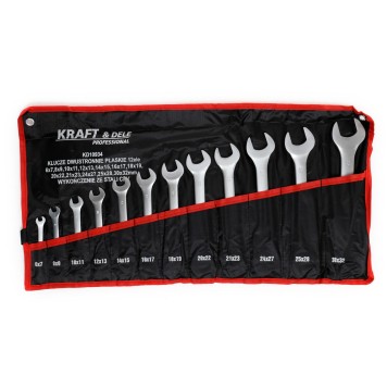 KLUCZE DWUSTRONNIE PŁASKIE 12el. KD10934