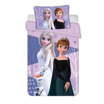 Disney Frozen Purple  children's bedding set 100x135 cm, 40x60 cm