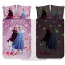Disney Frozen Purple glow in the dark toddler duvet cover 100x135cm, 40x60cm
