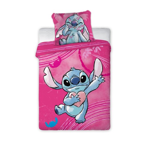 Disney Lilo and Stitch Heartbeat children's bedding set 100×135 cm, 40×60 cm