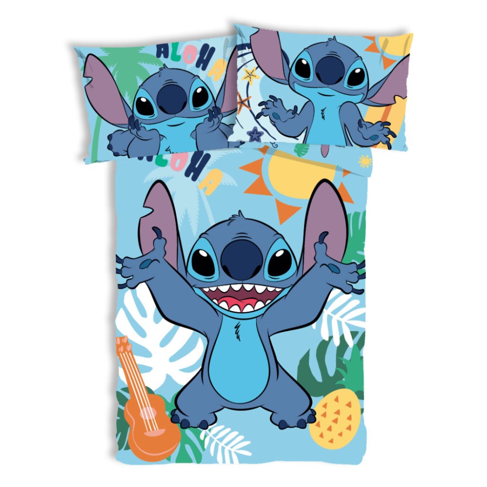 Disney Lilo and Stitch Tropical Paradise children's bedding set 100×135 cm, 40×60 cm