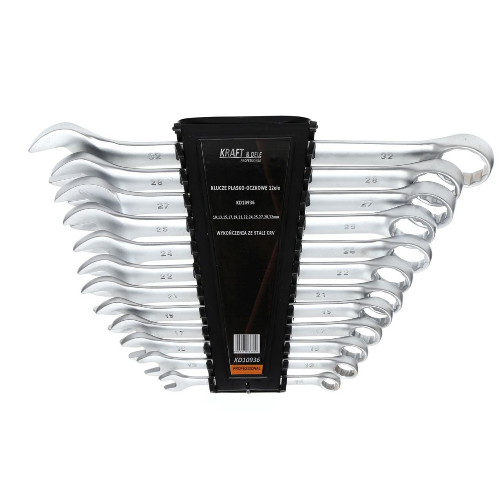 KLUCZE PŁASKO-OCZKOWE 12el. KD10936