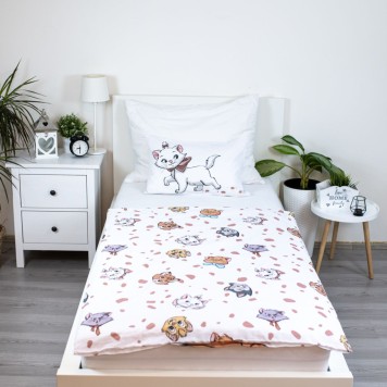 Disney Marie Friends children's bedding cover 100x135 cm, 40x60 cm