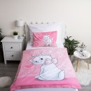 Disney Marie Pink Flower children's duvet cover 100×135cm, 40×60 cm