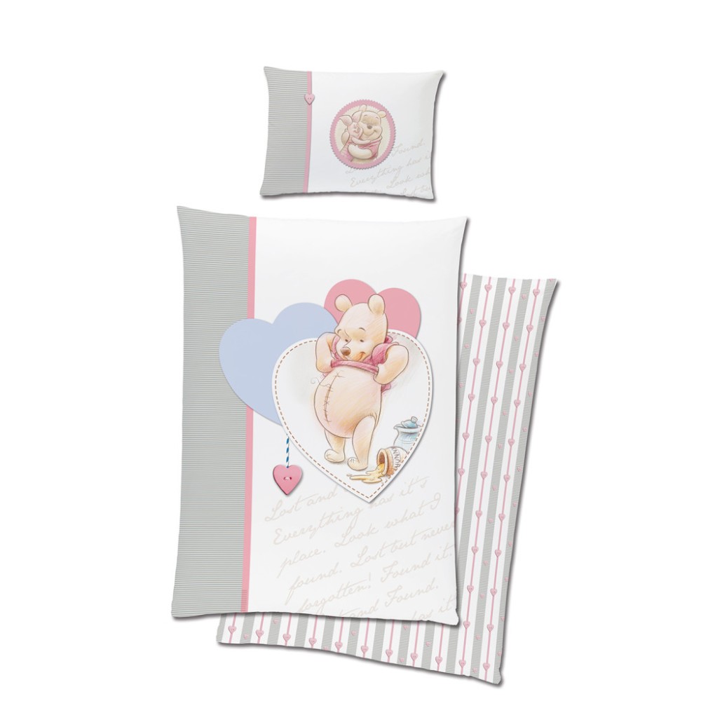 Disney Winnie the Pooh Vintage children's kindergarten bed linen cover 100×135 cm, 40×60 cm