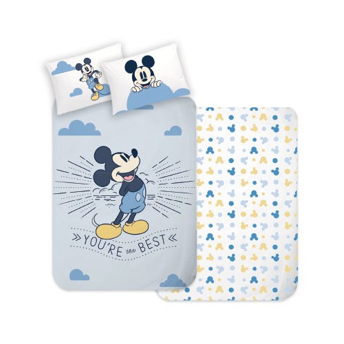 Disney Mickey Best children's, kindergarten bedding set 100×135 cm, 40×60 cm