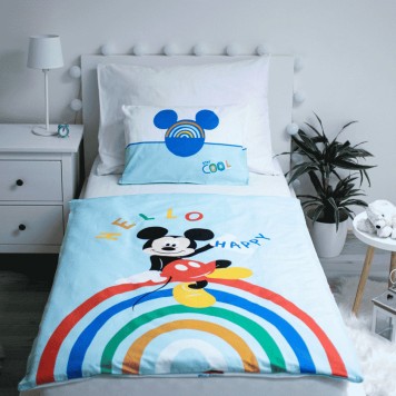 Disney Mickey  Hello children's bedding set 100×135cm, 40×60 cm