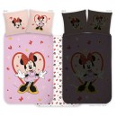 Disney Minnie  Heart glow in the dark children's bedding set 100x135cm, 40x60cm