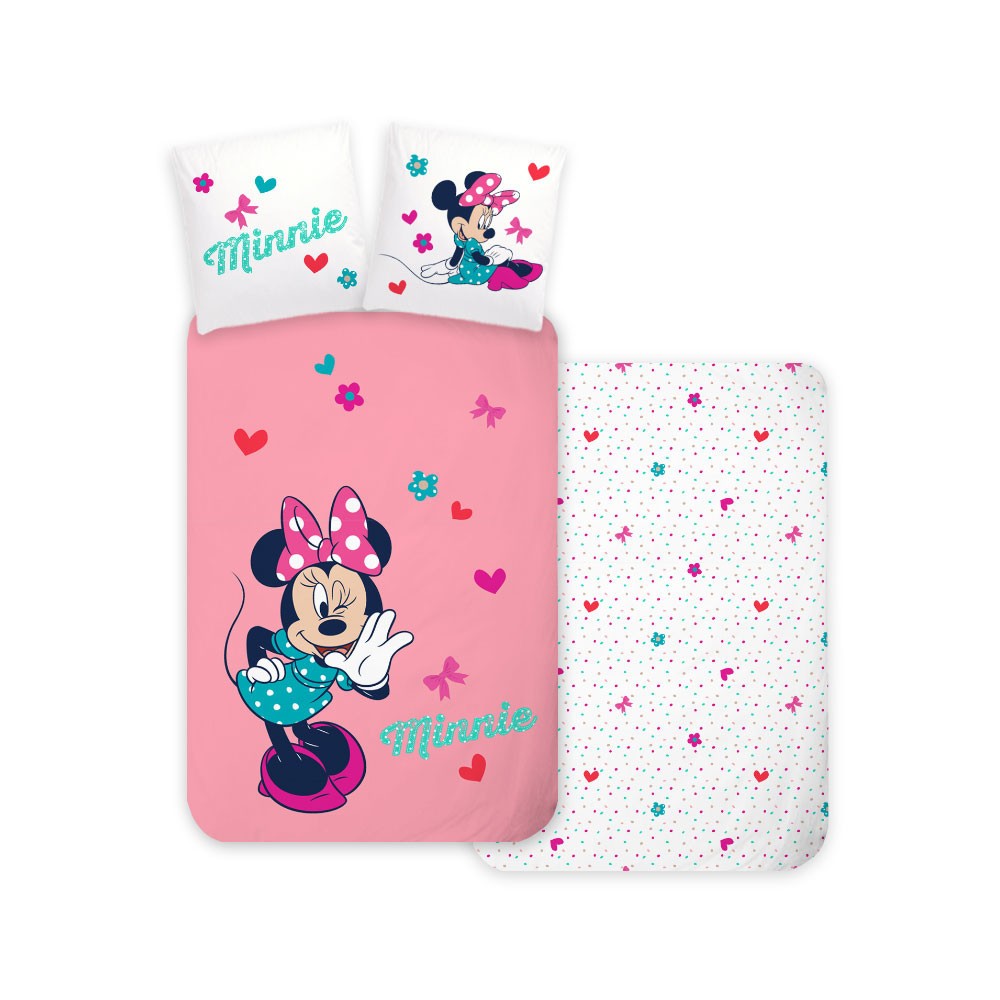 Disney Minnie  Whisper children's bedding set 100×135 cm, 40×60 cm