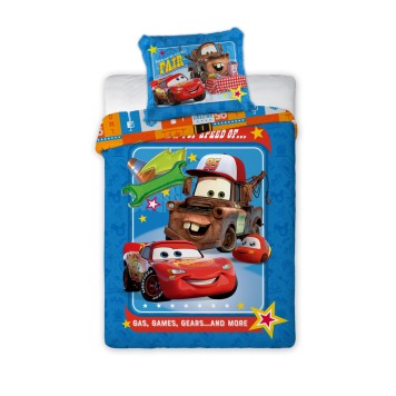 Disney Cars Fair children's bedding set 100×135cm, 40×60 cm