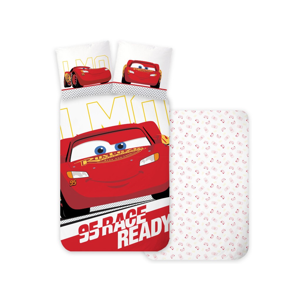 Disney Cars Ready children's bedding set 100×135 cm, 40×60 cm