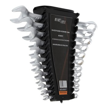 KLUCZE PŁASKO-OCZKOWE 12el. KD10937