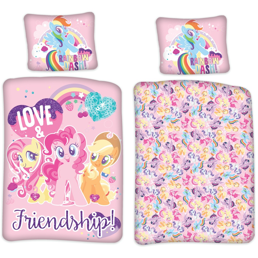 My Little Pony Friendship children's bedding set 100×135cm, 40×60 cm