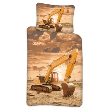 Construction Children's Bedding Set 100×140 cm, 40×45cm