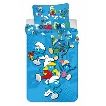 Smurfs Together Children's Bedding Set 100×135 cm, 40×60 cm